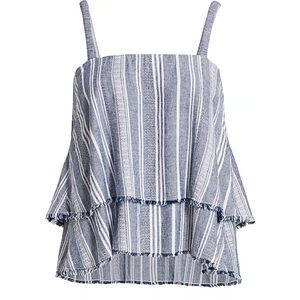 Bella Dahl Scrunchy Strap Layered Tank Top